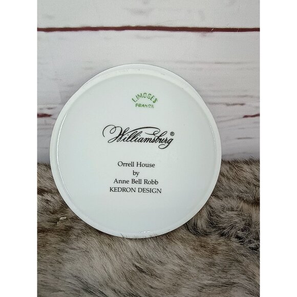 Williamsburg Limoges France Orrell House Trinket Dish By Anne Bell Robb Kedron D - Picture 2 of 5